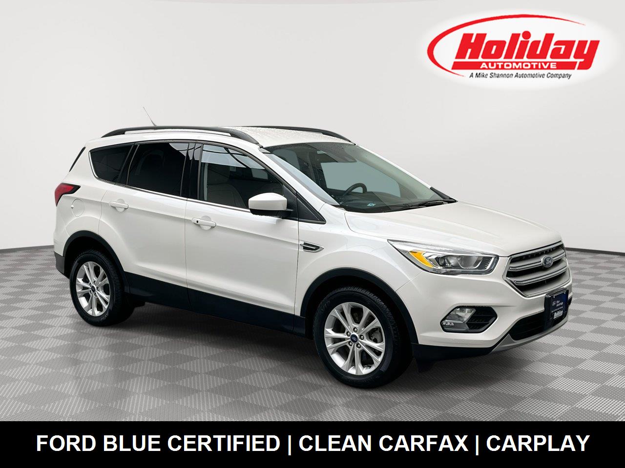 White Platinum Metallic Tri-Coat 2019 Ford Escape SUV / Crossover All-Wheel Drive 6-Speed Automatic