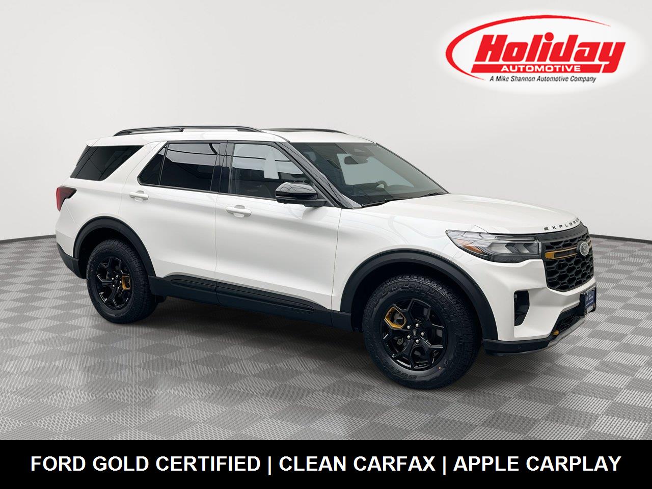 Star White Metallic Tri-Coat 2026 Ford Explorer SUV / Crossover All-Wheel Drive Automatic