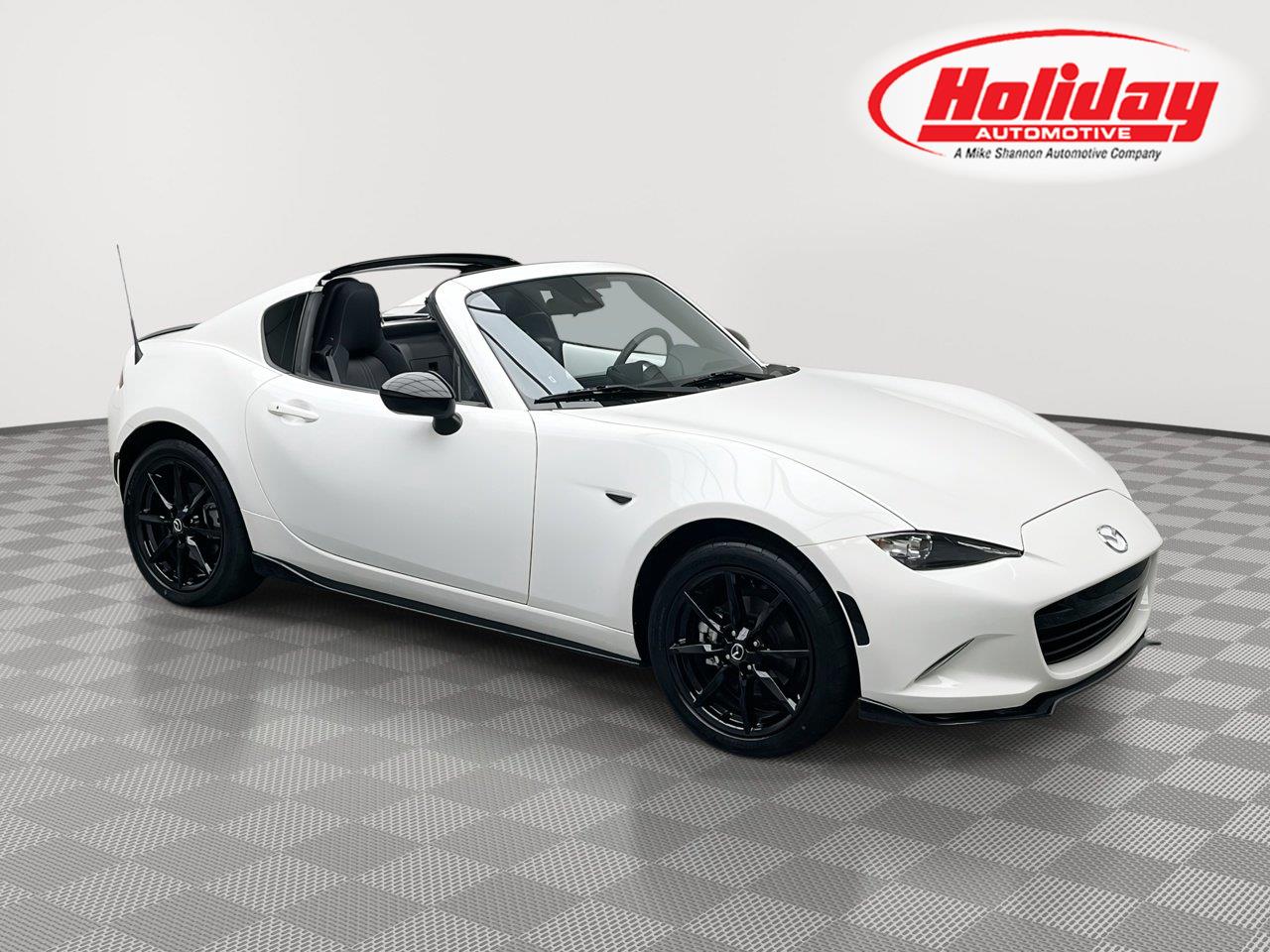 Arctic White 2021 Mazda MX-5 Miata Convertible Rear-Wheel Drive Manual