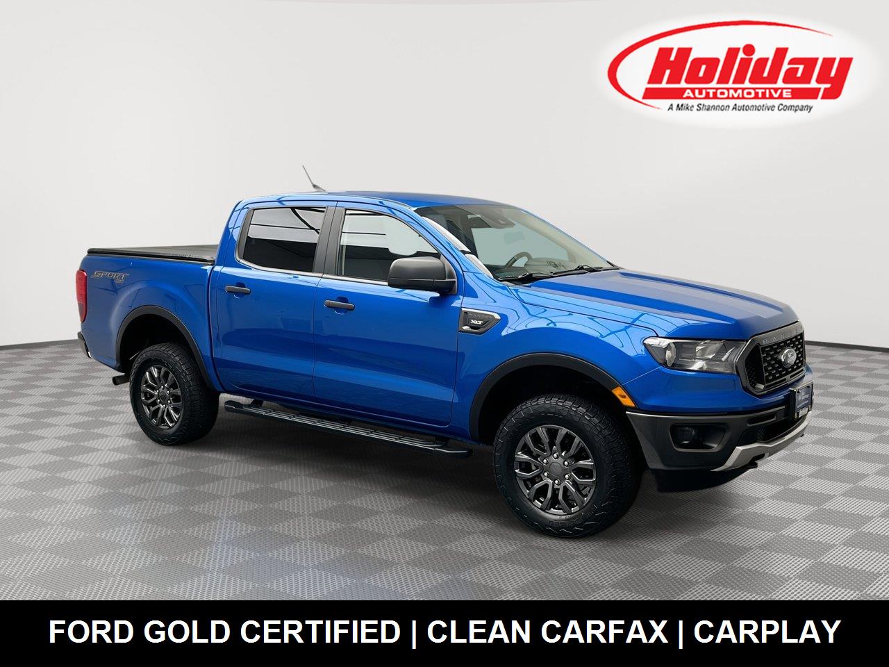 Velocity Blue 2021 Ford Ranger Pickup Truck Four-Wheel Drive Automatic