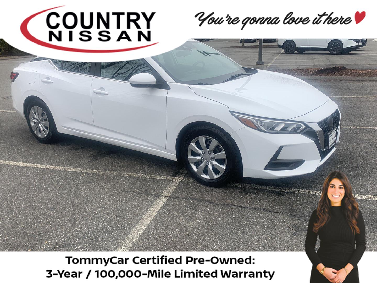 White (Fresh Powder) 2022 Nissan Sentra S FWD Sedan Front-Wheel Drive Continuously Variable Transmission