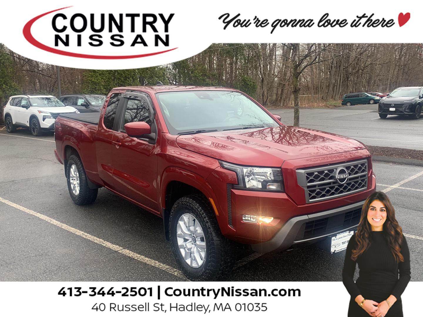 Cardinal Red Metallic Tricoat 2022 Nissan Frontier SV King Cab 4WD Pickup Truck Four-Wheel Drive Automatic