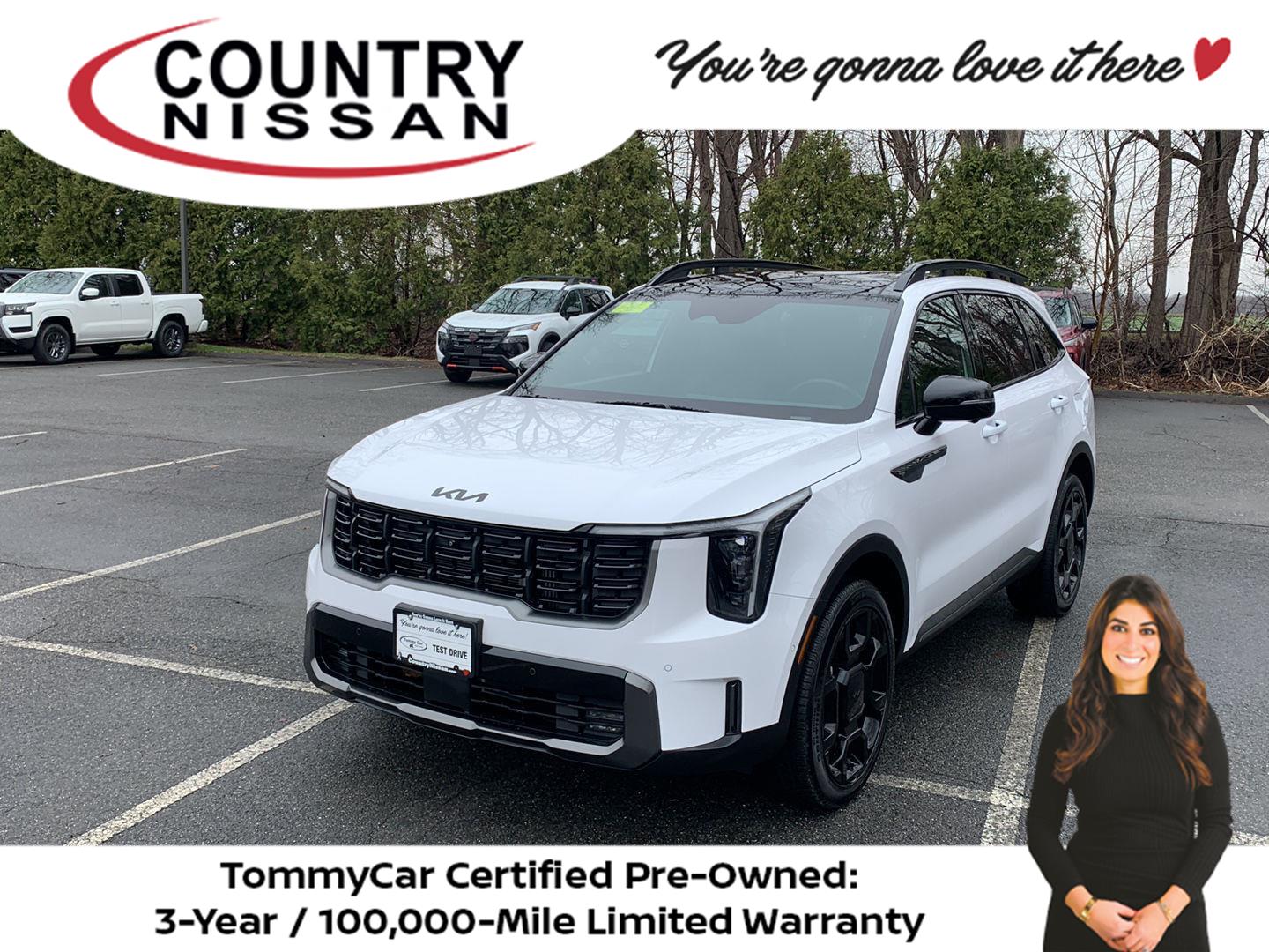 Glacial White Pearl 2025 Kia Sorento X-Line SX Prestige AWD SUV / Crossover All-Wheel Drive 8-Speed Automatic