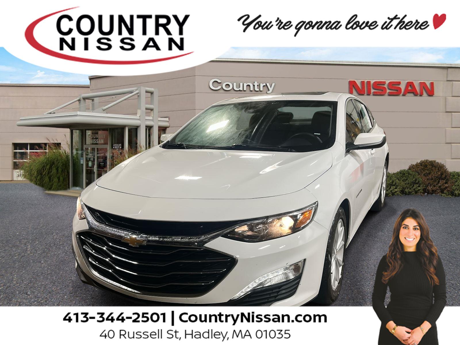 Summit White 2024 Chevrolet Malibu LT with 1LT FWD Sedan Front-Wheel Drive Continuously Variable Transmission