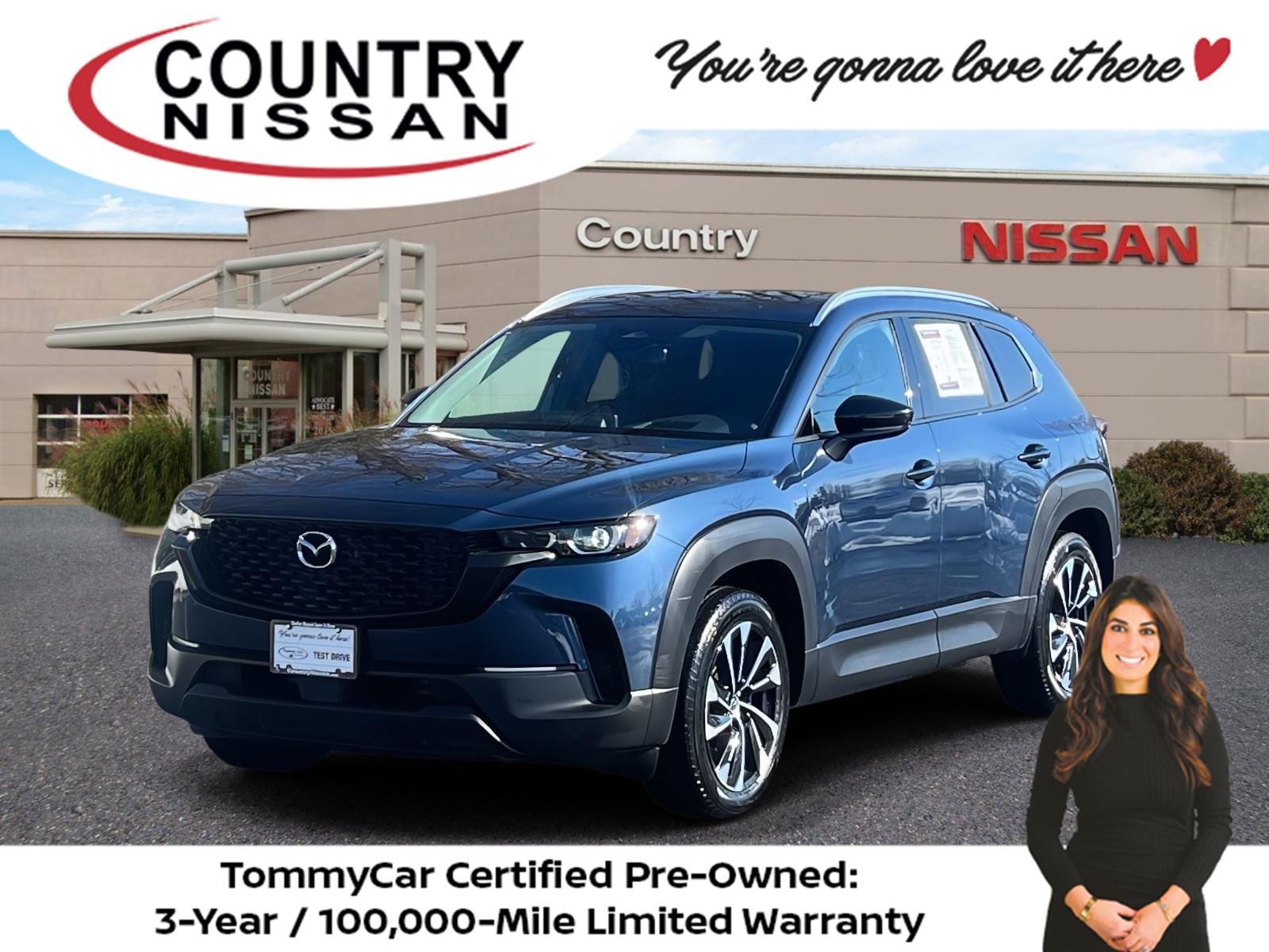 Ingot Blue Metallic 2025 Mazda CX-50 Hybrid Premium Plus AWD SUV / Crossover All-Wheel Drive Continuously Variable Transmission