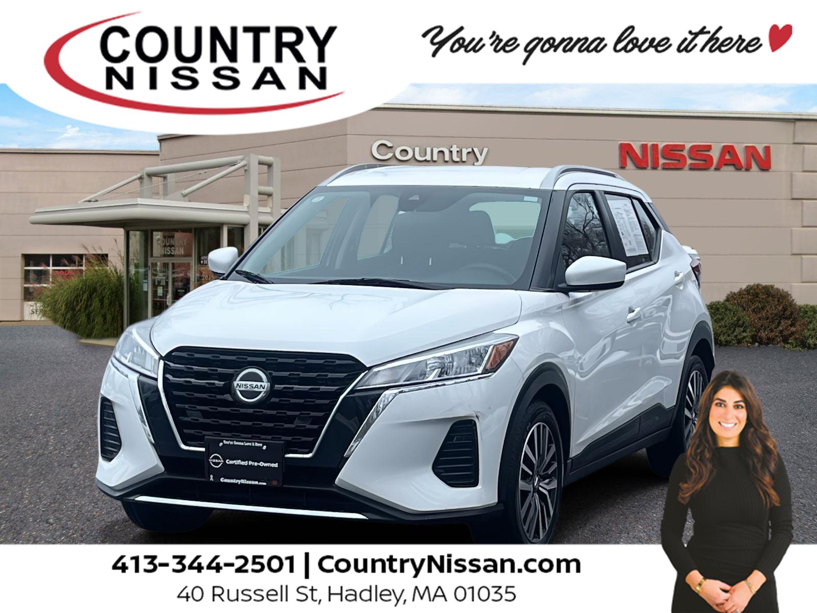 White (Fresh Powder) 2021 Nissan Kicks SV FWD SUV / Crossover Front-Wheel Drive Continuously Variable Transmission