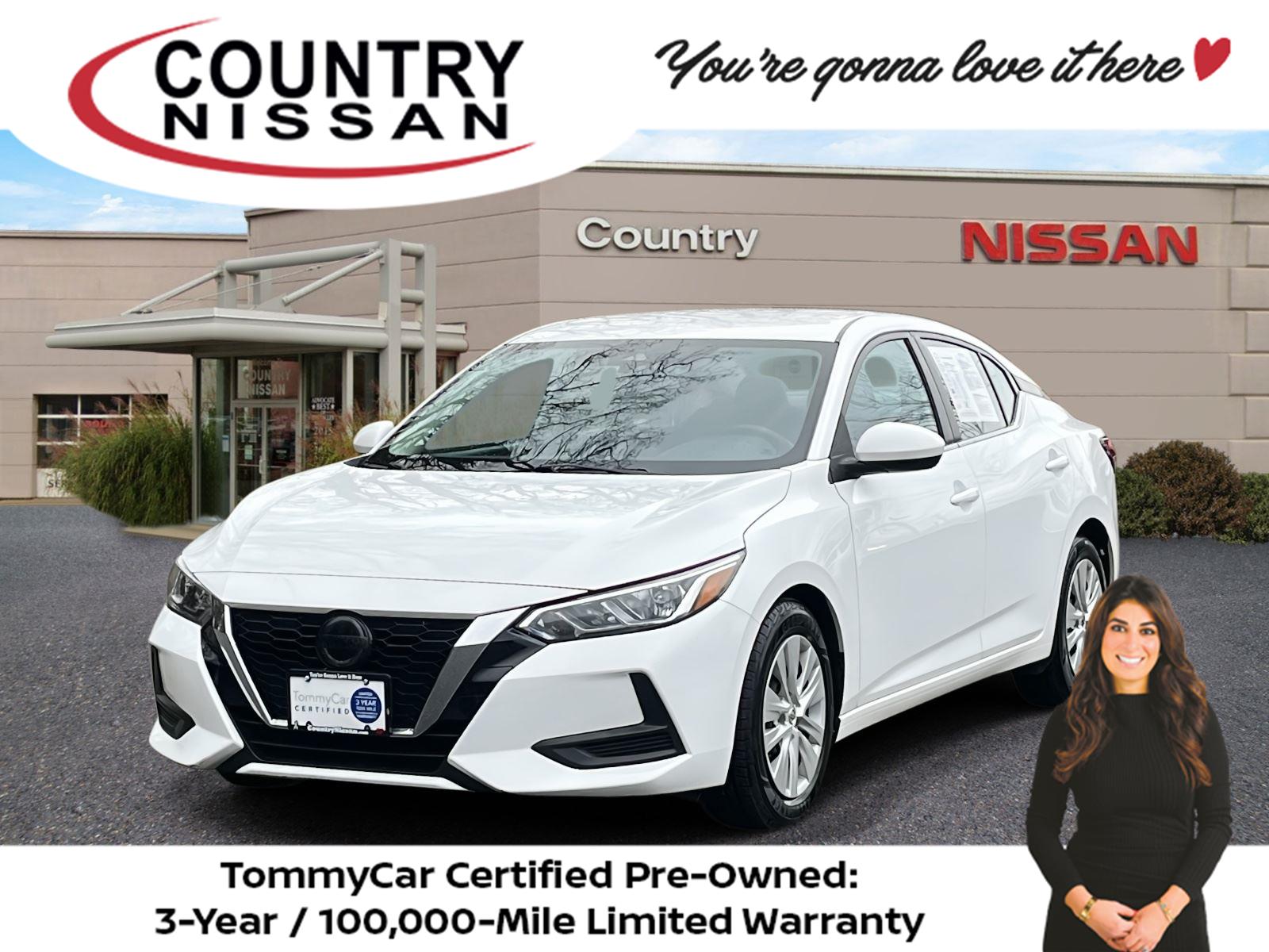 White (Fresh Powder) 2022 Nissan Sentra S FWD Sedan Front-Wheel Drive Continuously Variable Transmission