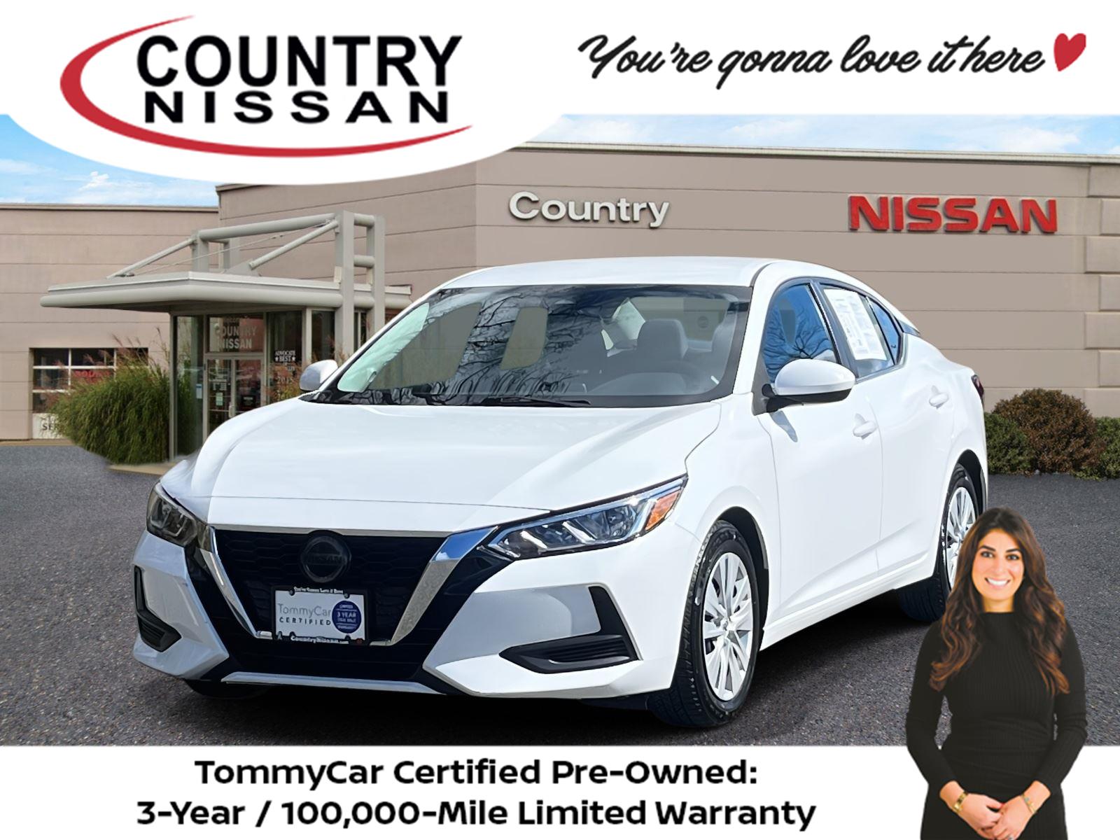 White (Fresh Powder) 2022 Nissan Sentra S FWD Sedan Front-Wheel Drive Continuously Variable Transmission