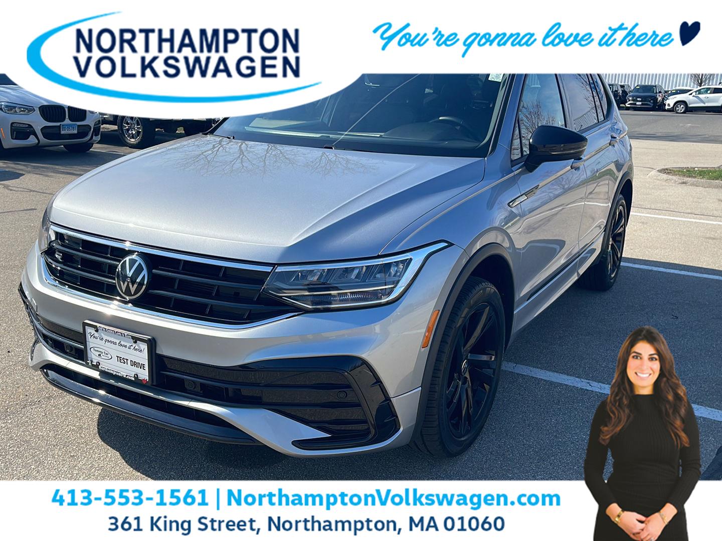 Pyrite Silver Metallic 2023 Volkswagen Tiguan SE R-Line Black 4Motion SUV / Crossover All-Wheel Drive Automatic