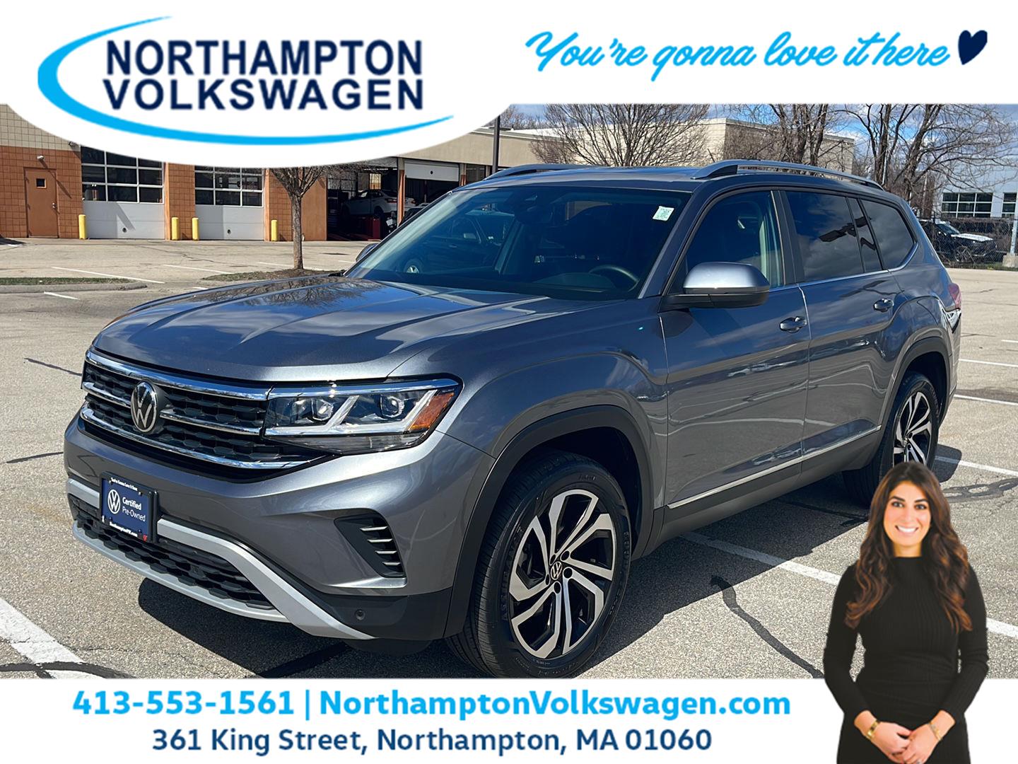 Platinum Gray Metallic 2023 Volkswagen Atlas Automatic