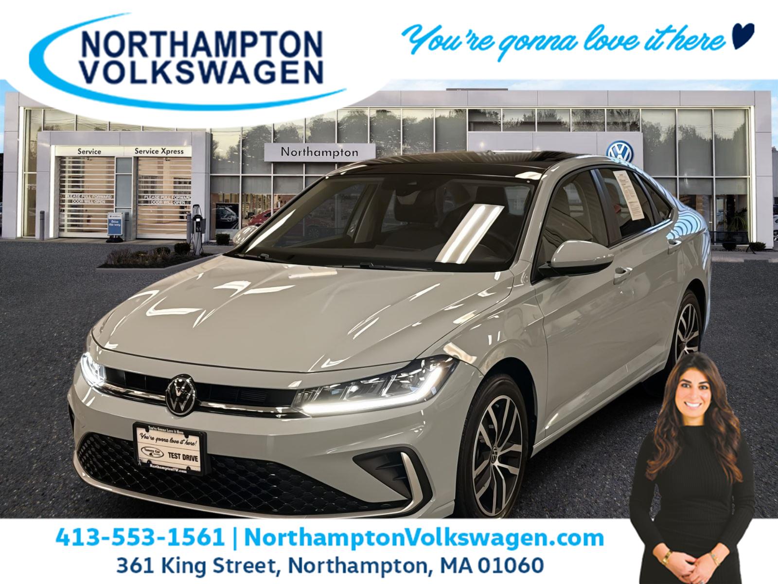 Monument Gray 2025 Volkswagen Jetta SE FWD Sedan Front-Wheel Drive Automatic