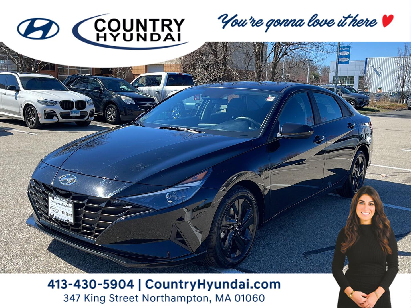 Phantom Black 2023 Hyundai Elantra SEL FWD Sedan Front-Wheel Drive Continuously Variable Transmission