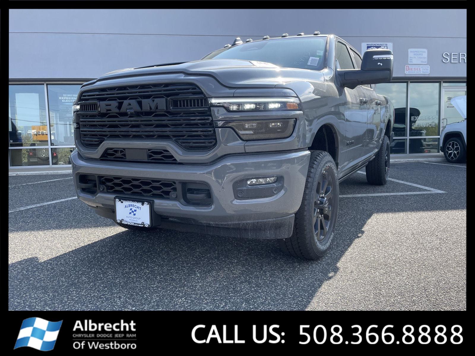 Ceramic Gray Clearcoat 2026 RAM 2500 Laramie Crew Cab 4WD Pickup Truck Four-Wheel Drive 8-Speed Automatic