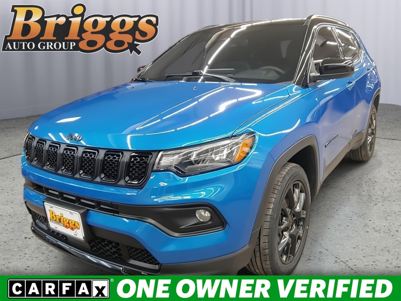 Hydro Blue Pearlcoat 2024 Jeep Compass Latitude 4WD SUV / Crossover Four-Wheel Drive 8-Speed Automatic