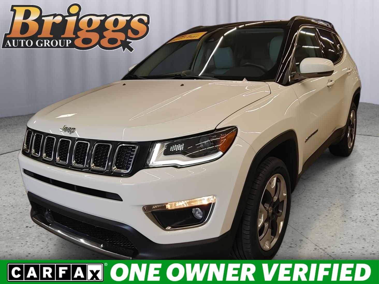 White Clearcoat 2018 Jeep Compass Limited 4WD SUV / Crossover Four-Wheel Drive 9-Speed Automatic
