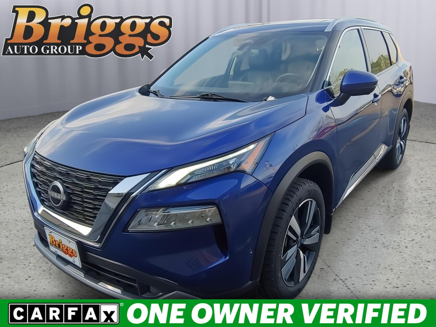 Caspian Blue Metallic 2023 Nissan Rogue SL AWD SUV / Crossover All-Wheel Drive Continuously Variable Transmission