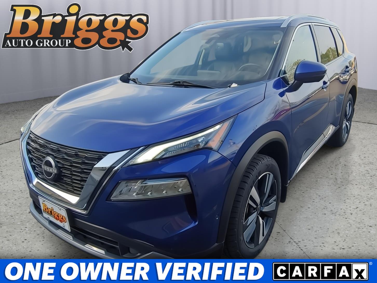 Caspian Blue Metallic 2023 Nissan Rogue SL AWD SUV / Crossover All-Wheel Drive Continuously Variable Transmission