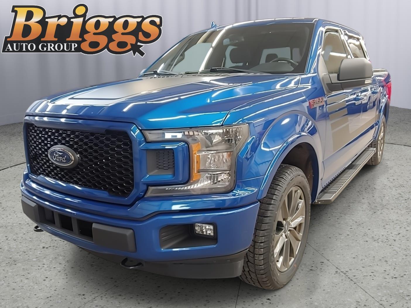 Lightning Blue 2018 Ford F-150 XLT SuperCrew 4WD Pickup Truck Four-Wheel Drive 6-Speed Automatic