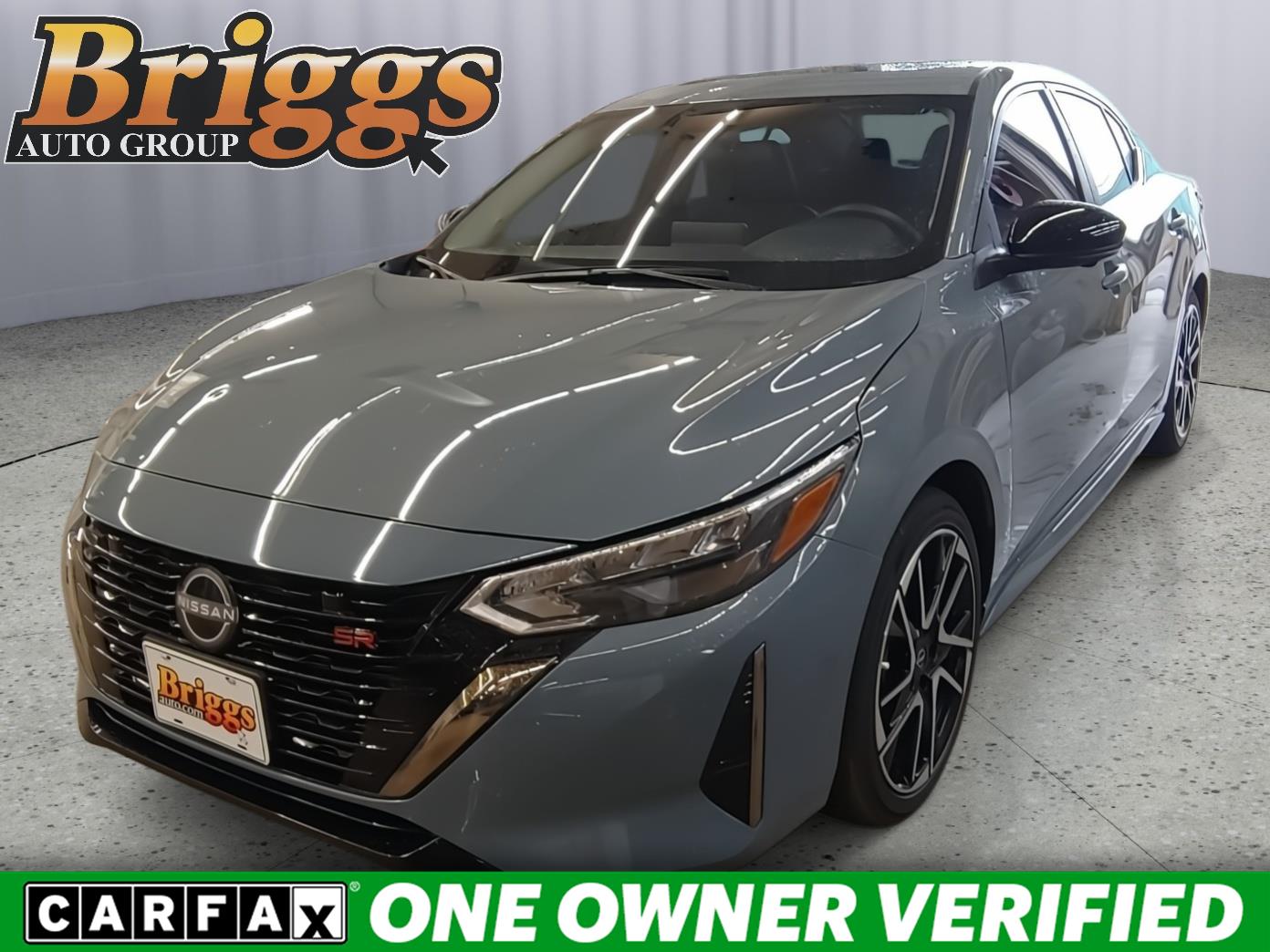 Atlantic Gray Metallic 2025 Nissan Sentra SR FWD Sedan Front-Wheel Drive Continuously Variable Transmission