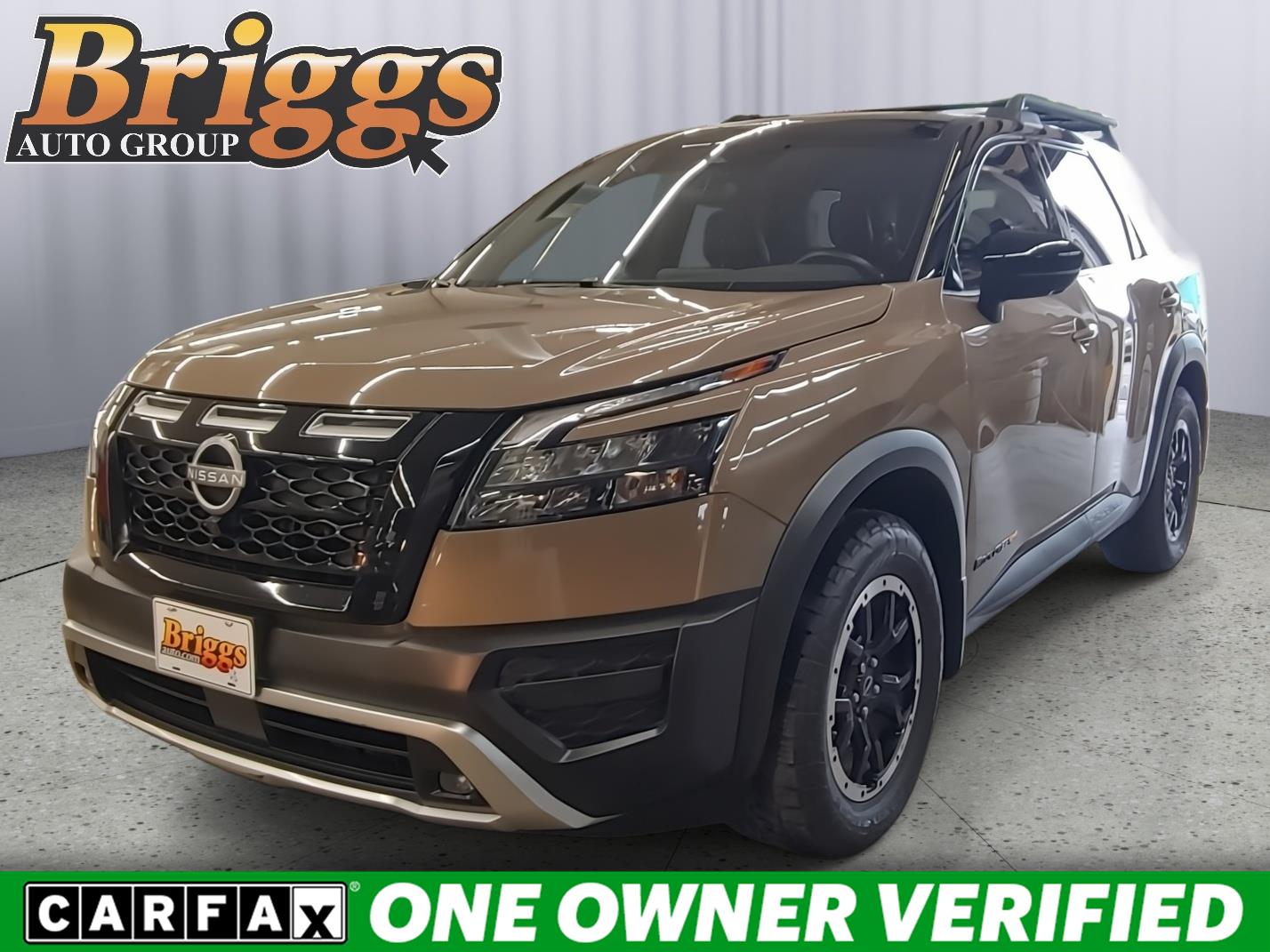 Baja Storm/Super Black Roof 2024 Nissan Pathfinder Rock Creek 4WD SUV / Crossover All-Wheel Drive Automatic