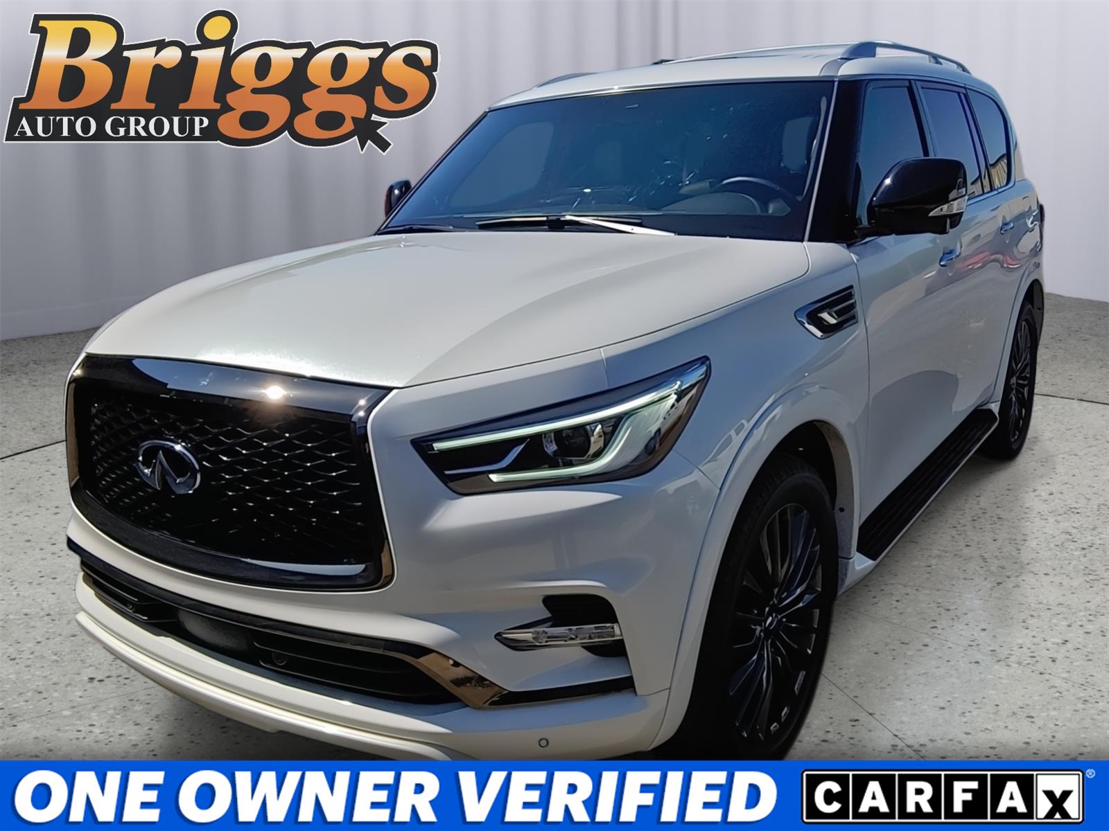 Moonstone White 2024 INFINITI QX80 Sensory 4WD SUV / Crossover All-Wheel Drive Automatic