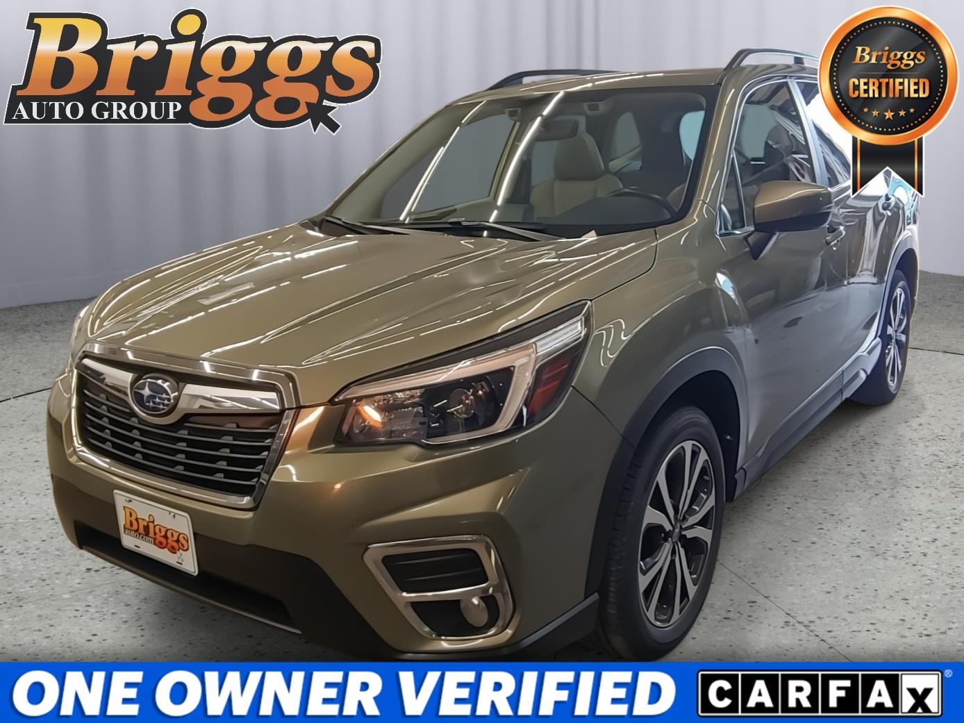 Jasper Green Metallic 2021 Subaru Forester SUV / Crossover All-Wheel Drive Continuously Variable Transmission