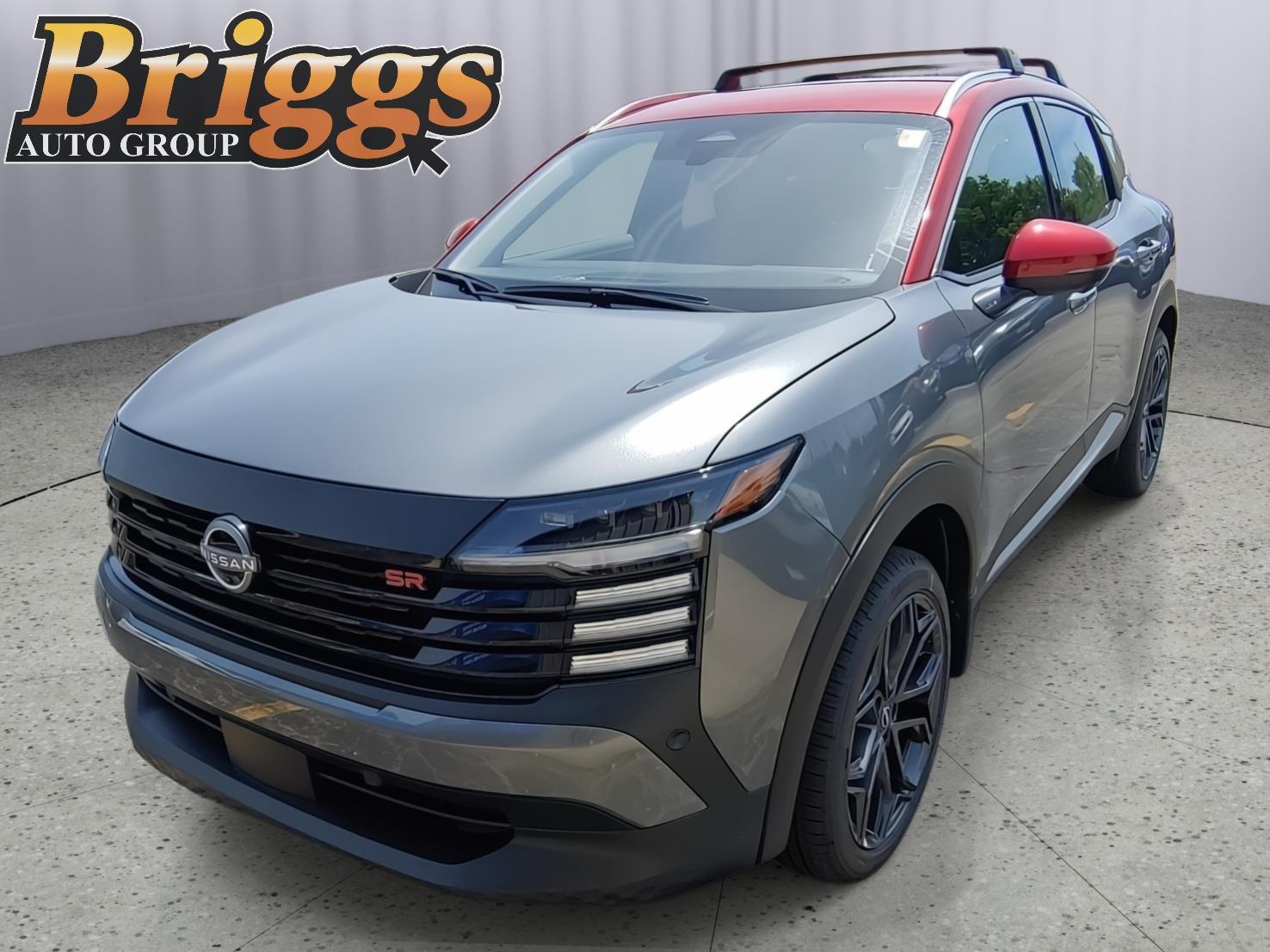 Red (Gun Metallic/Scarlet Ember Tintcoat) 2026 Nissan Kicks SUV / Crossover All-Wheel Drive Continuously Variable Transmission