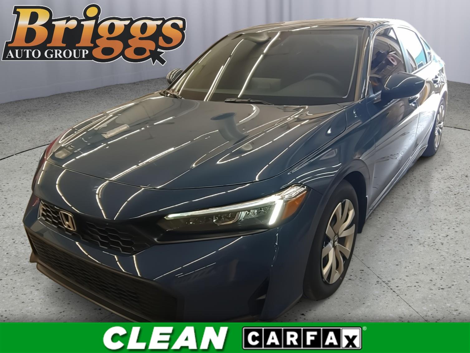 Blue Lagoon Pearl 2025 Honda Civic Sedan Front-Wheel Drive Continuously Variable Transmission