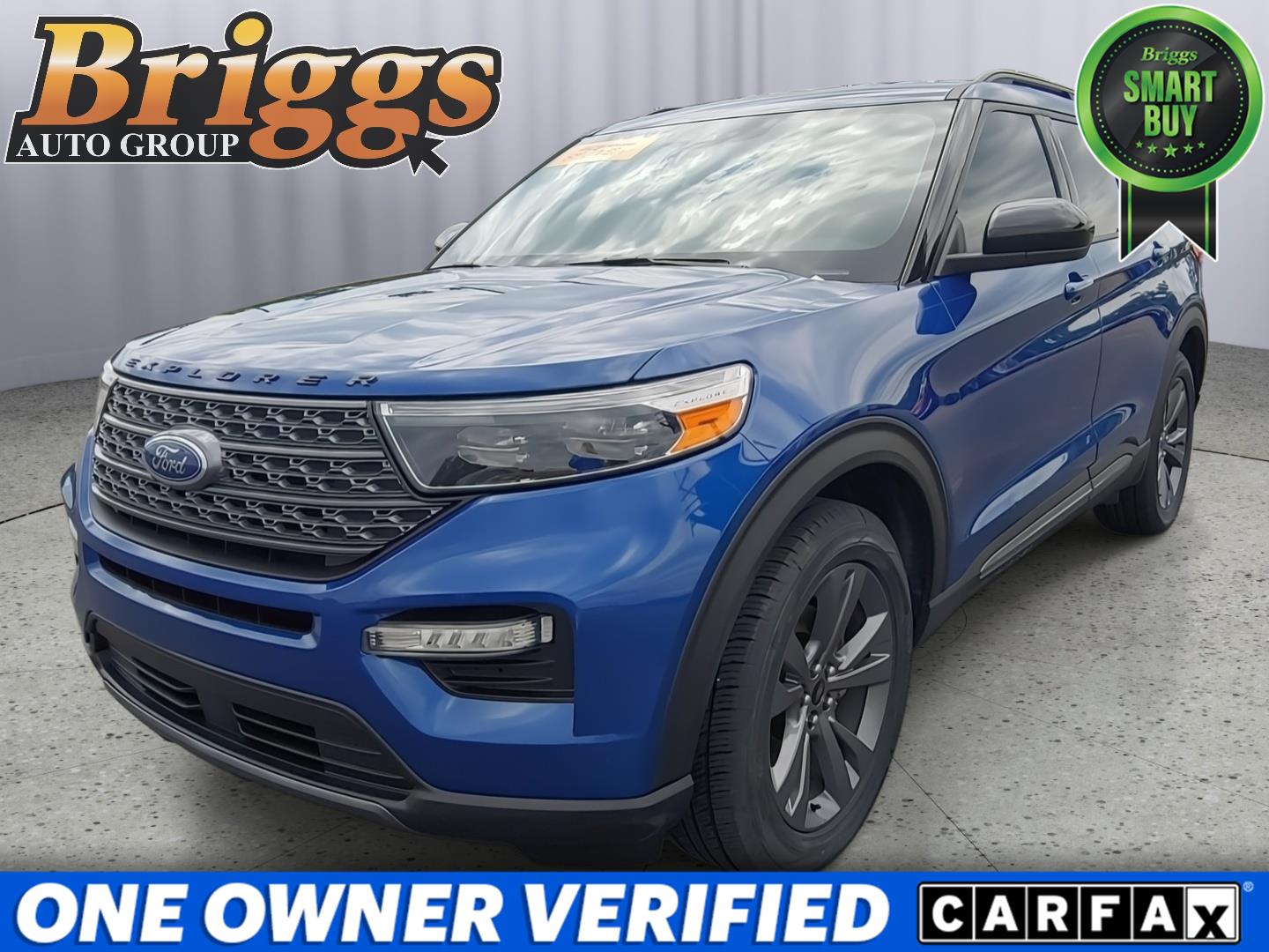 Atlas Blue Metallic 2022 Ford Explorer SUV / Crossover Rear-Wheel Drive Automatic