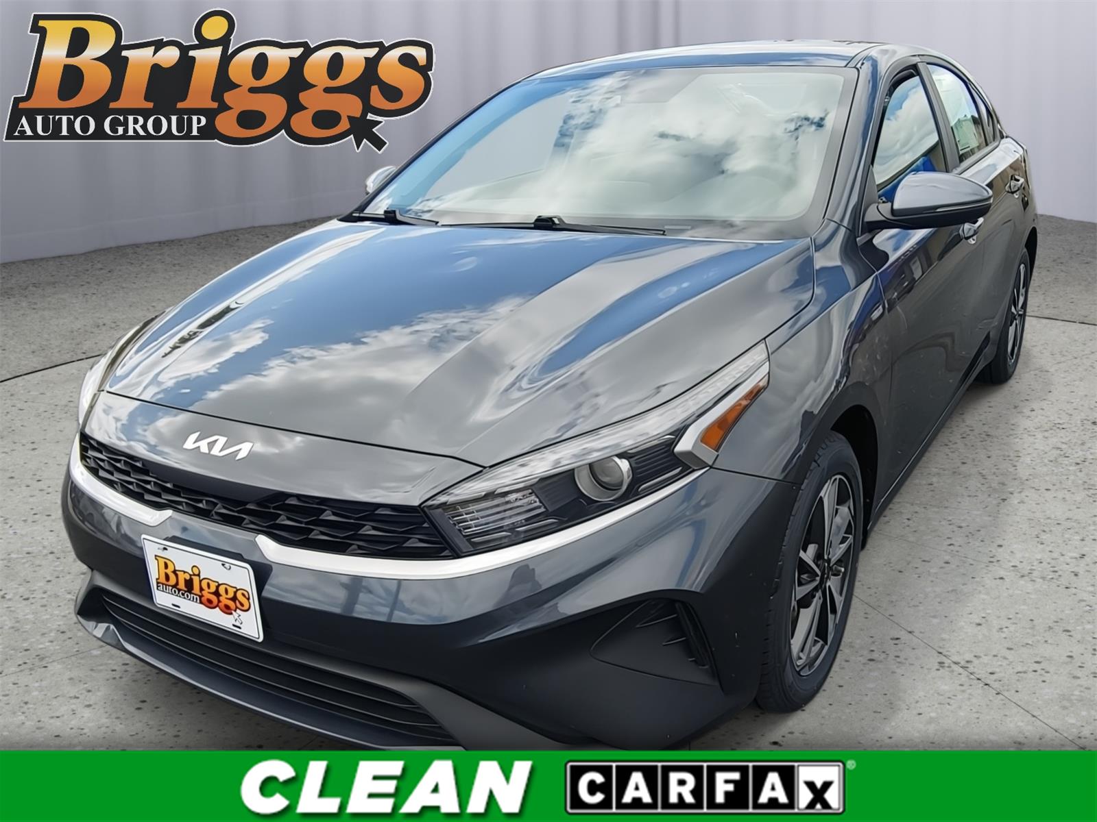 Gravity Gray 2024 Kia Forte Sedan Front-Wheel Drive Continuously Variable Transmission