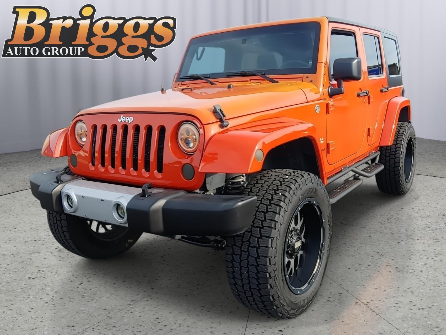 Sunset Orange Pearlcoat 2015 Jeep Wrangler SUV / Crossover Four-Wheel Drive 5-Speed Automatic