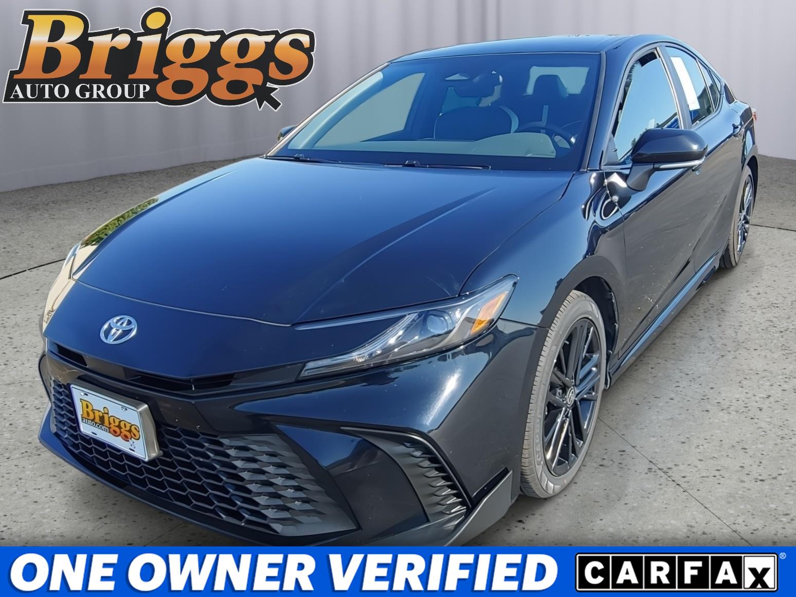 Midnight Black Metallic 2025 Toyota Camry Sedan Front-Wheel Drive Continuously Variable Transmission