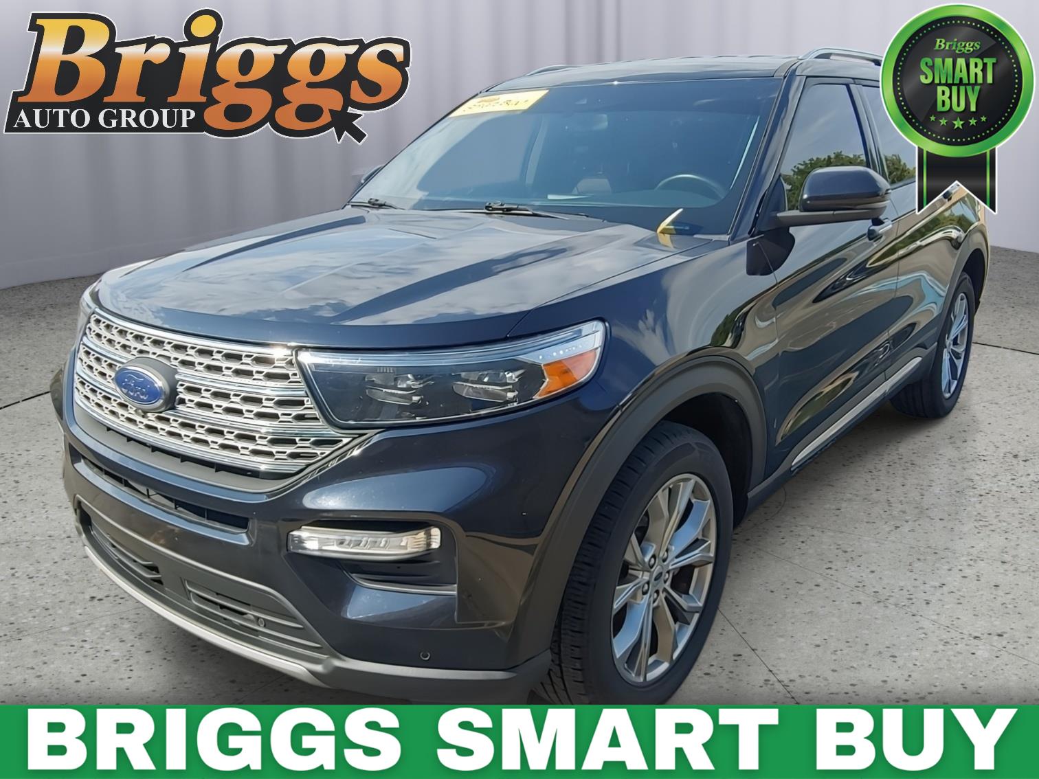 Agate Black Metallic 2021 Ford Explorer SUV / Crossover All-Wheel Drive Automatic