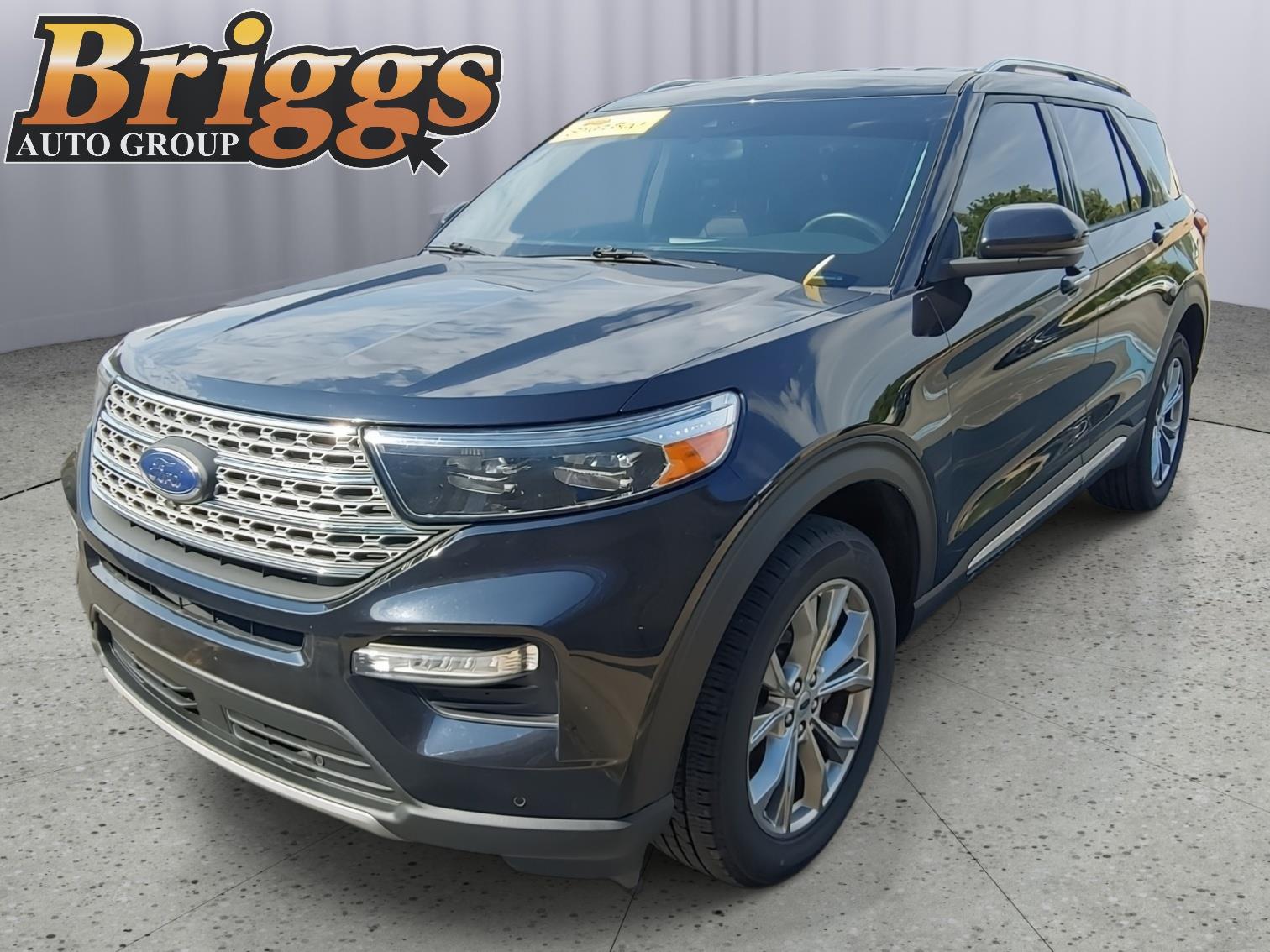 Agate Black Metallic 2021 Ford Explorer SUV / Crossover All-Wheel Drive Automatic