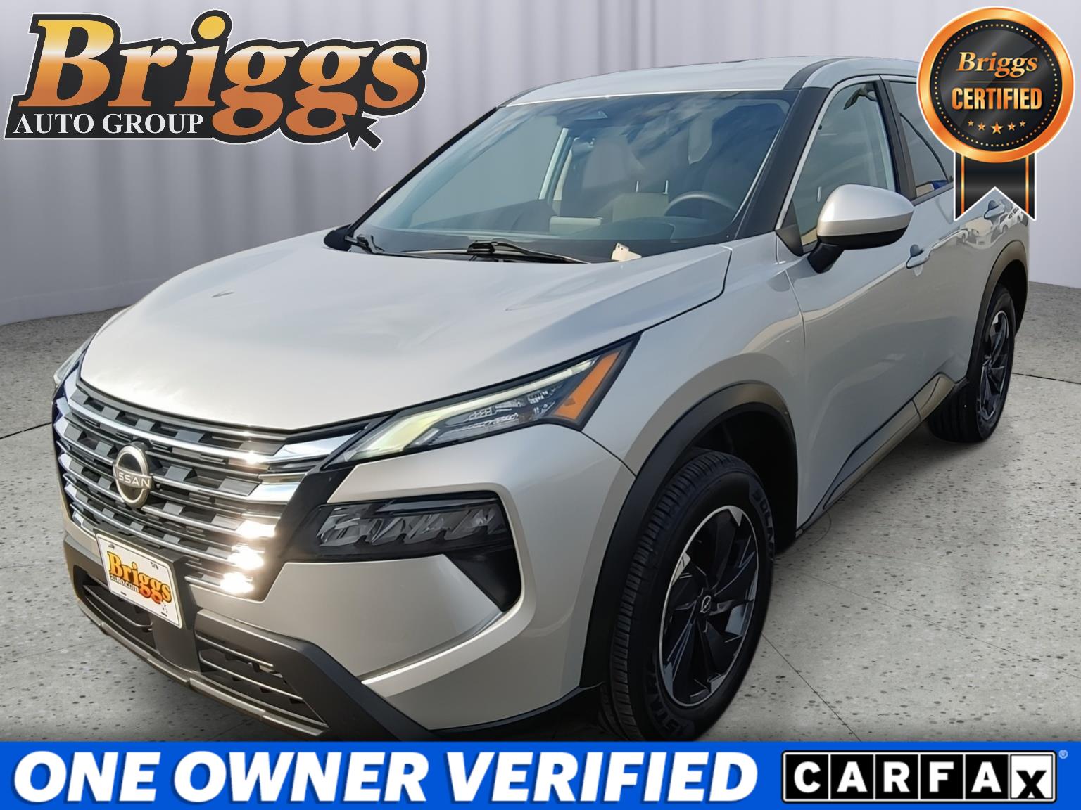 Brilliant Silver Metallic 2024 Nissan Rogue SUV / Crossover All-Wheel Drive Continuously Variable Transmission