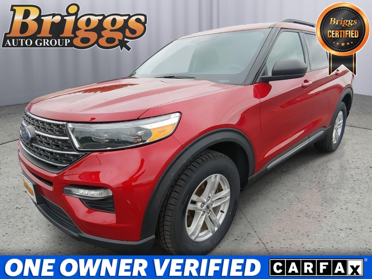 Rapid Red Metallic Tinted Clearcoat 2023 Ford Explorer SUV / Crossover All-Wheel Drive Automatic