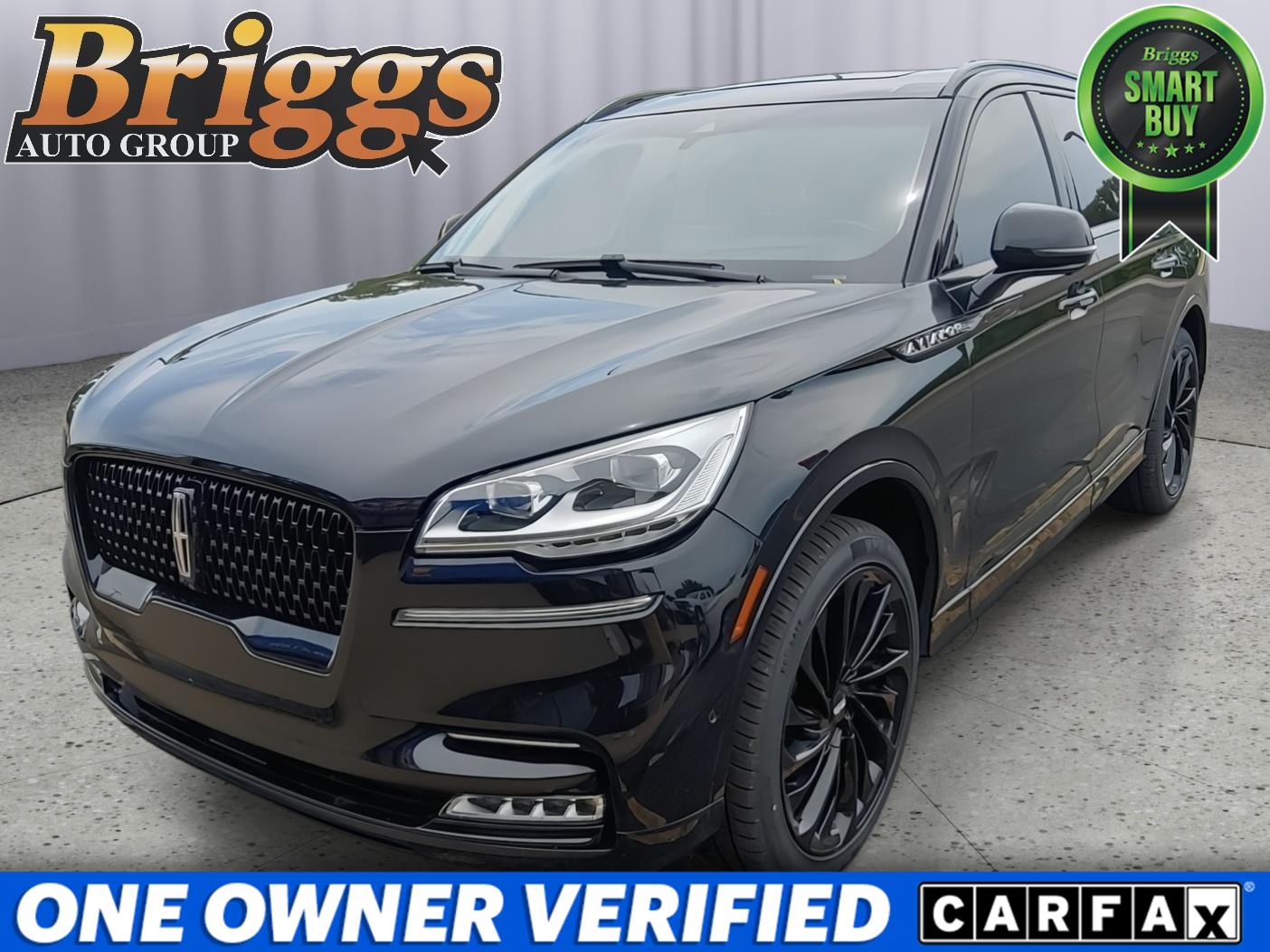 Infinite Black Metallic Clearcoat 2022 Lincoln Aviator SUV / Crossover All-Wheel Drive Automatic