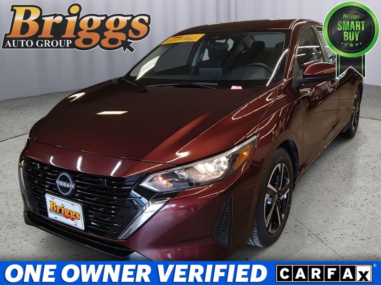Rosewood Metallic 2025 Nissan Sentra Sedan Front-Wheel Drive Continuously Variable Transmission