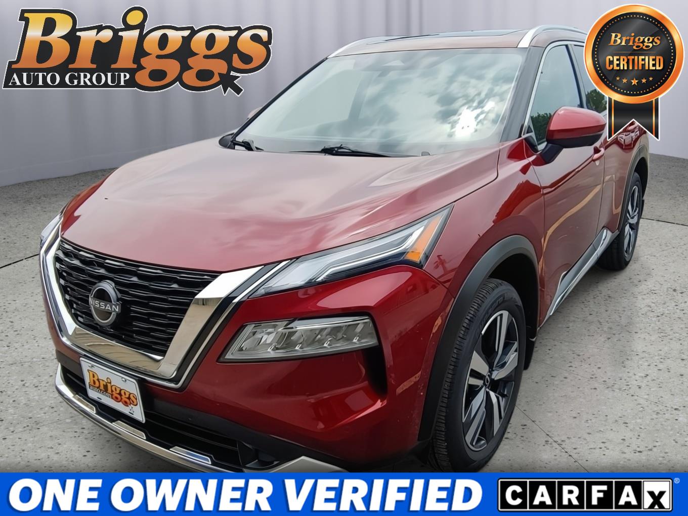 Red (Scarlet Ember Tintcoat) 2023 Nissan Rogue SUV / Crossover All-Wheel Drive Continuously Variable Transmission