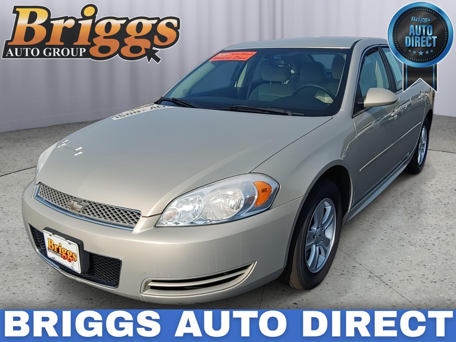 Gold Mist Metallic 2012 Chevrolet Impala Sedan Front-Wheel Drive 6-Speed Automatic Overdrive