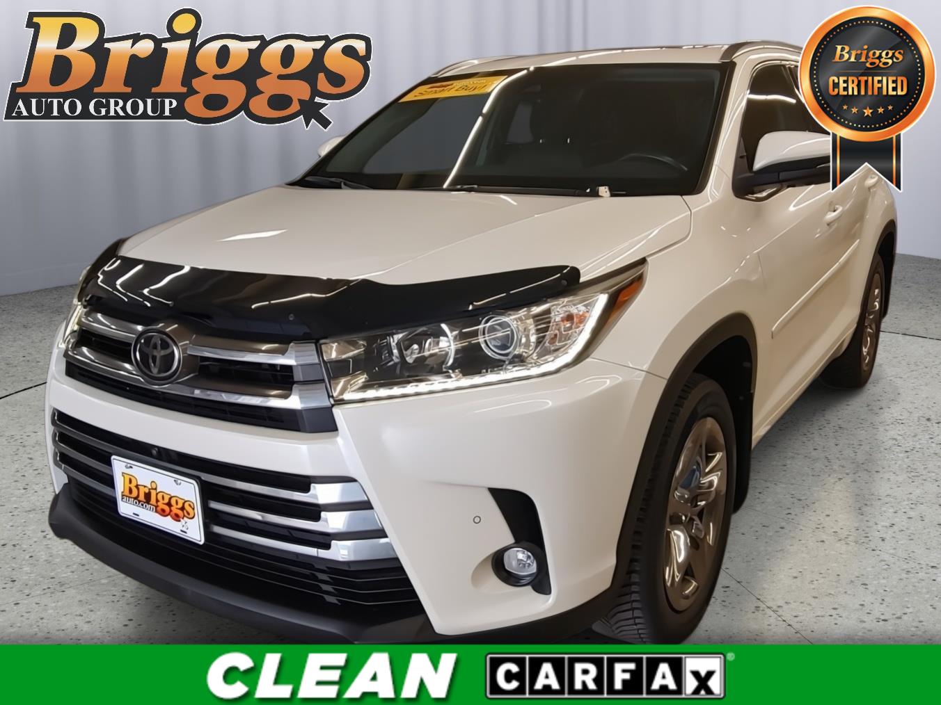 White (Blizzard Pearl) 2019 Toyota Highlander SUV / Crossover All-Wheel Drive Automatic