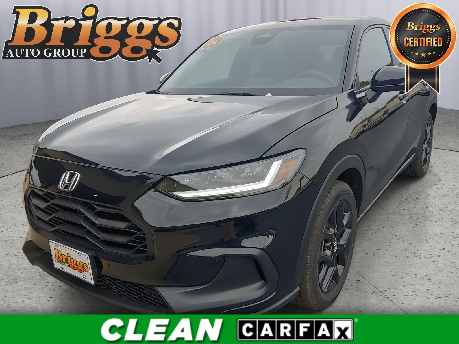 Crystal Black Pearl 2023 Honda HR-V SUV / Crossover All-Wheel Drive Continuously Variable Transmission