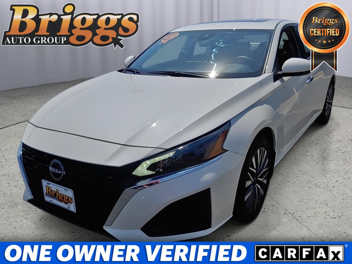 Pearl White Tricoat 2024 Nissan Altima Sedan Front-Wheel Drive Continuously Variable Transmission