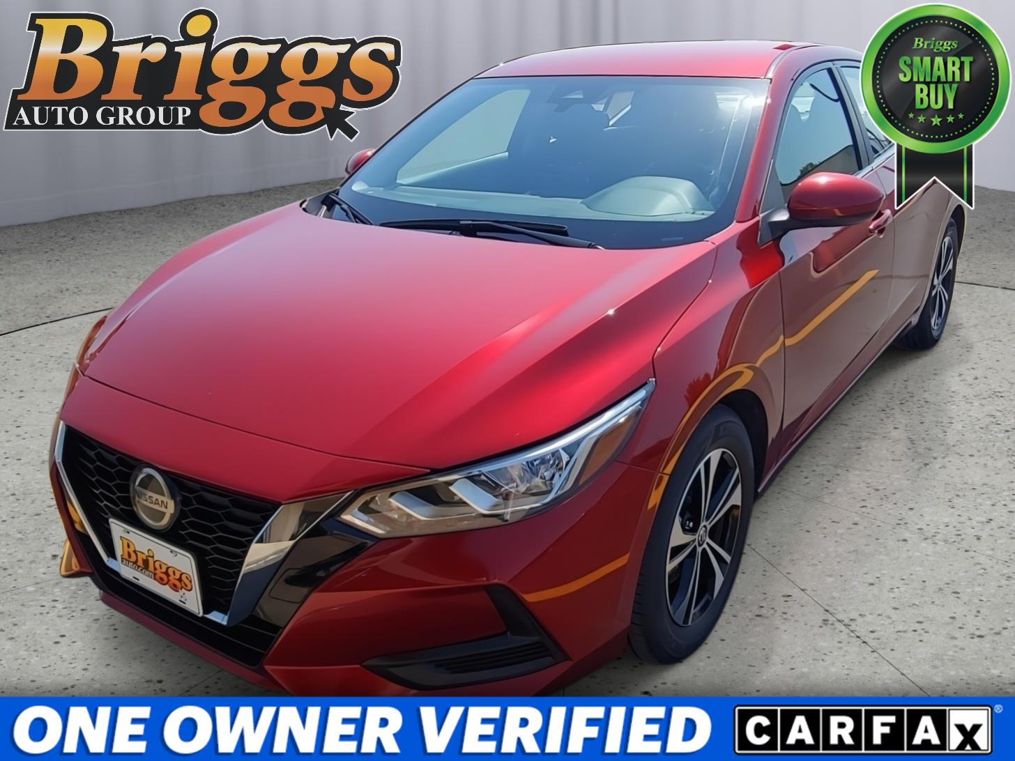 Red (Scarlet Ember Tintcoat) 2023 Nissan Sentra Sedan Front-Wheel Drive Continuously Variable Transmission