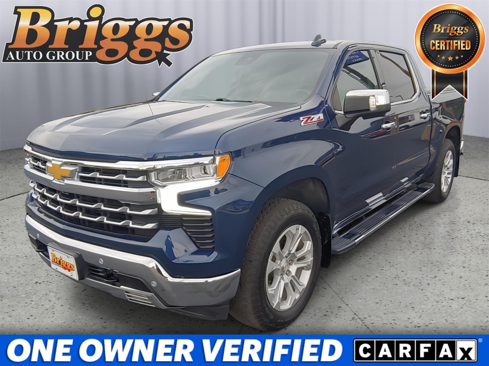 Northsky Blue Metallic 2023 Chevrolet Silverado 1500 Pickup Truck Four-Wheel Drive Automatic