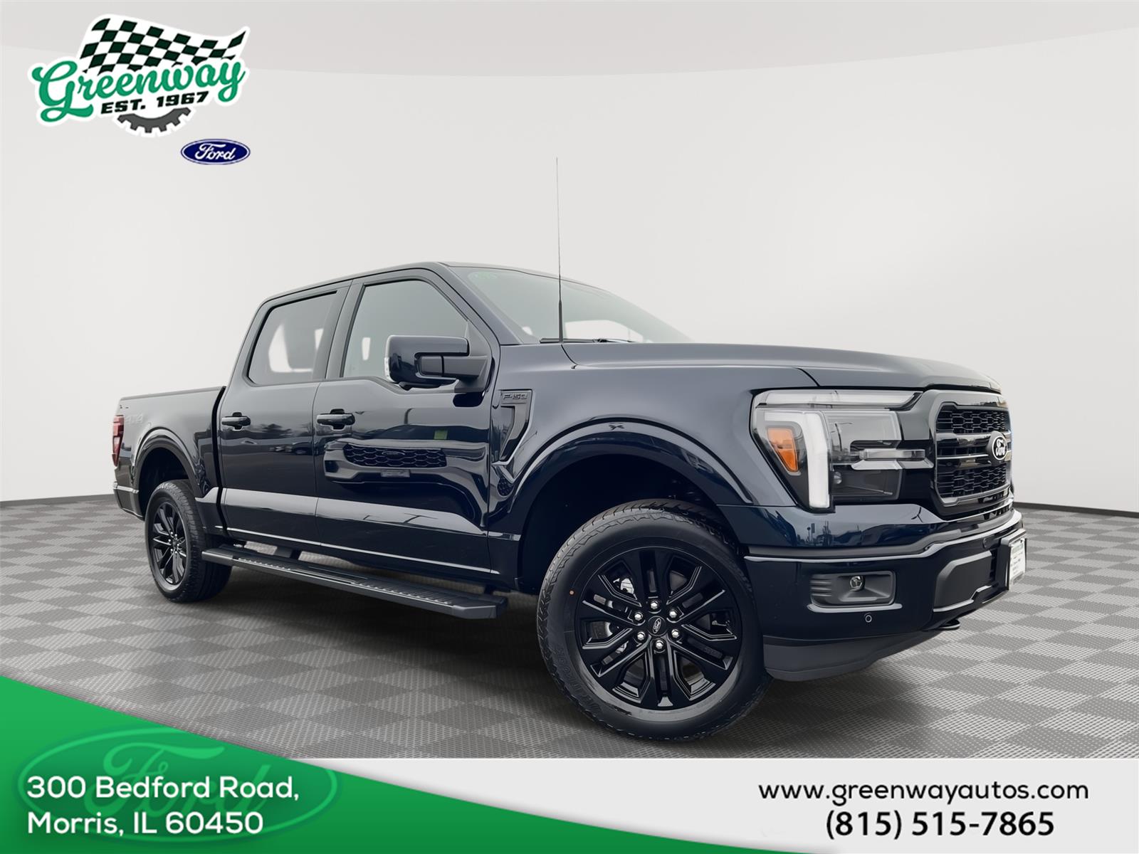 Argon Blue Metallic 2026 Ford F-150 Lariat SuperCrew 4WD Pickup Truck Four-Wheel Drive Automatic