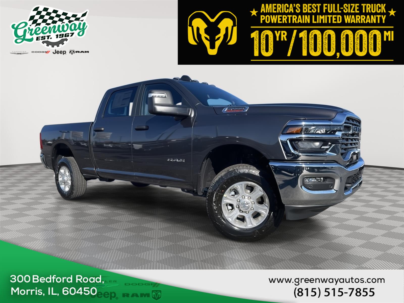 Gray (Granite Crystal Metallic Clearcoat) 2026 RAM 2500 Pickup Truck Four-Wheel Drive 8-Speed Automatic