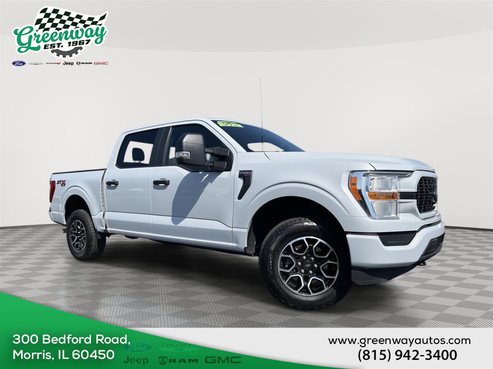 Space White Metallic 2022 Ford F-150 Pickup Truck Four-Wheel Drive Automatic