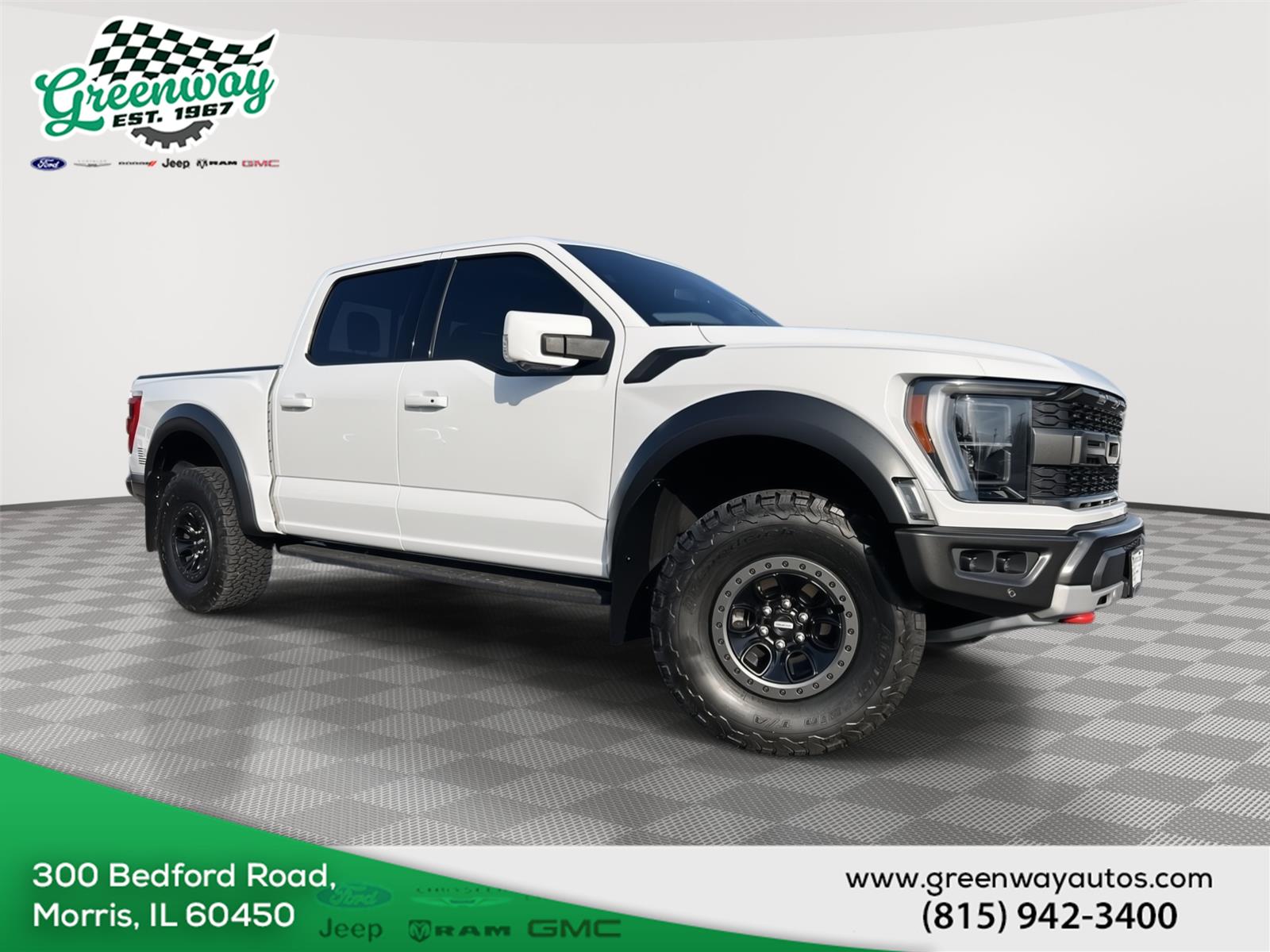 Oxford White 2023 Ford F-150 Raptor SuperCrew 4WD Pickup Truck Four-Wheel Drive Automatic