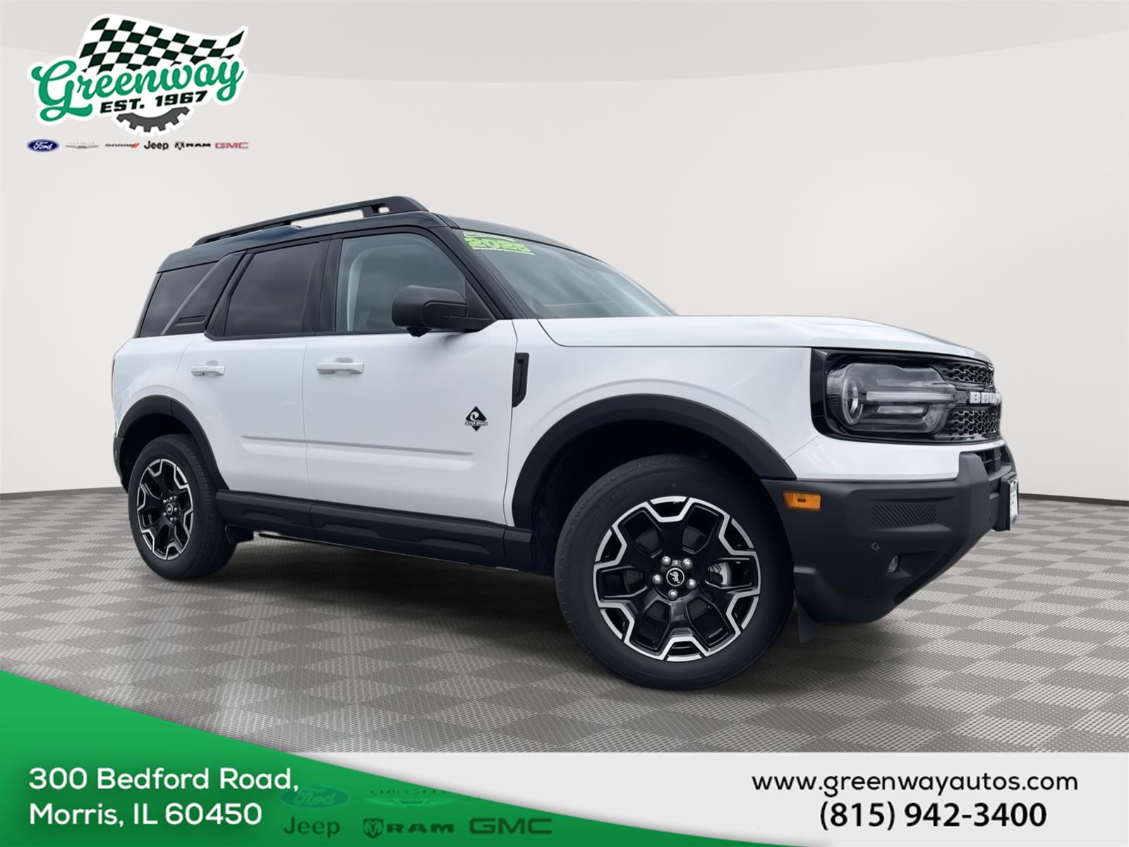 Oxford White 2025 Ford Bronco Sport SUV / Crossover All-Wheel Drive 8-Speed Automatic
